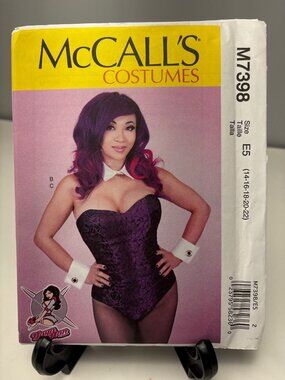 McCalls M7398 Misses Corset Bodysuit Pattern Size 14-22 Uncut 2016